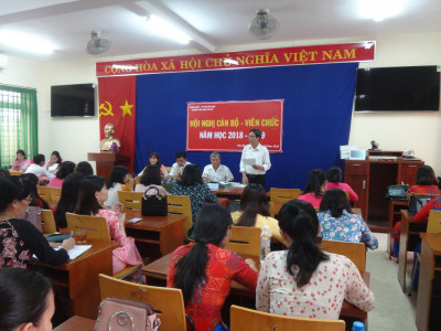 Hội nghị cán bộ, công chức, viên chức Trường Tiểu học Phú Mỹ năm học 2018-2019