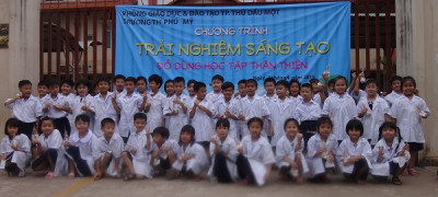 Học sinh tham gia trải nghiệm sáng tạo năm học 2018-2019