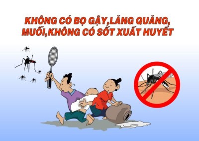 Trường tiểu học Phú Mỹ tổng vệ sinh nhằm ngăn dịch bệnh sốt xuất huyết