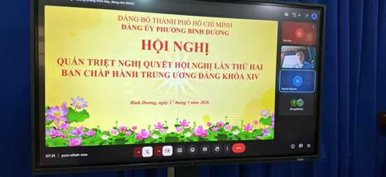Chi bộ Trường Tiểu học Phú Mỹ tham dự trực tuyến Hội nghị quán triệt nghị quyết lần thứ hai của Ban chấp hành Trung ương đảng khóa XIV